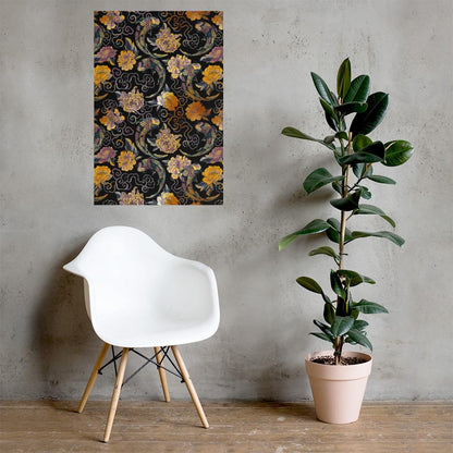 Blumen und Kois - Poster Kuratoren von artlia 61x91 cm artlia