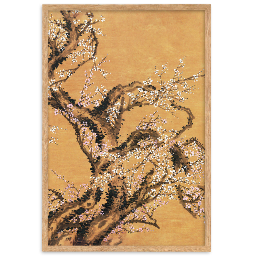 Poster - Red and white plum blossoms