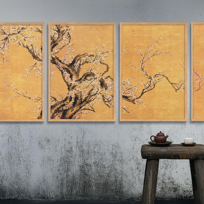 Poster - Red and white plum blossoms